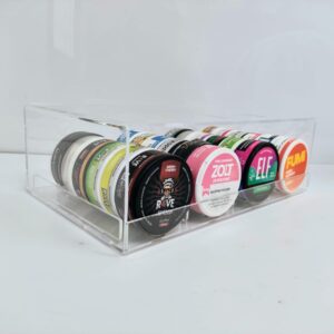 Nicotine Pouch Display Stand Filled With Nicotine Pouches