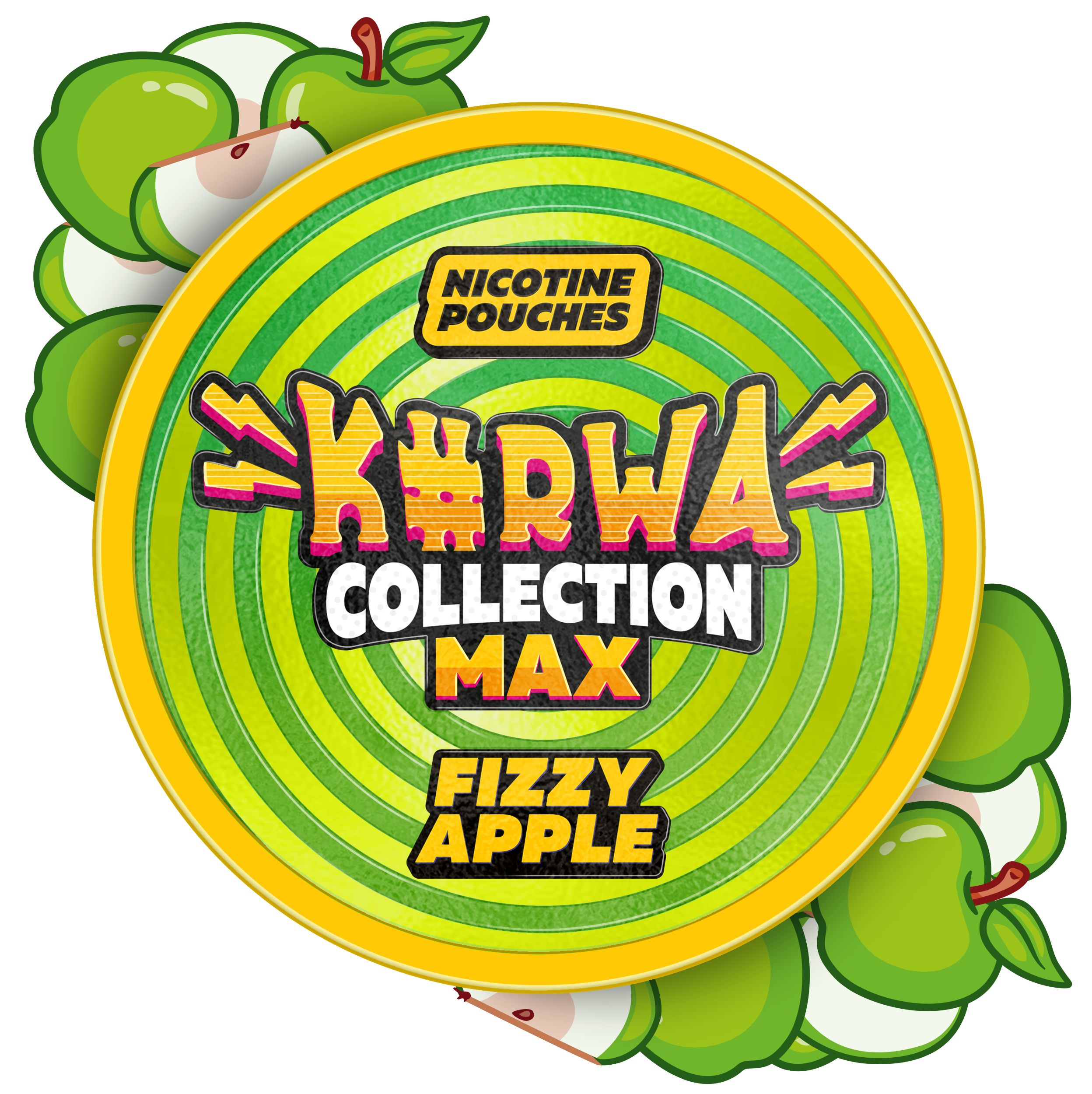 Kurwa Collection Max Fizzy Apple Wholesale Nicotine Pouches