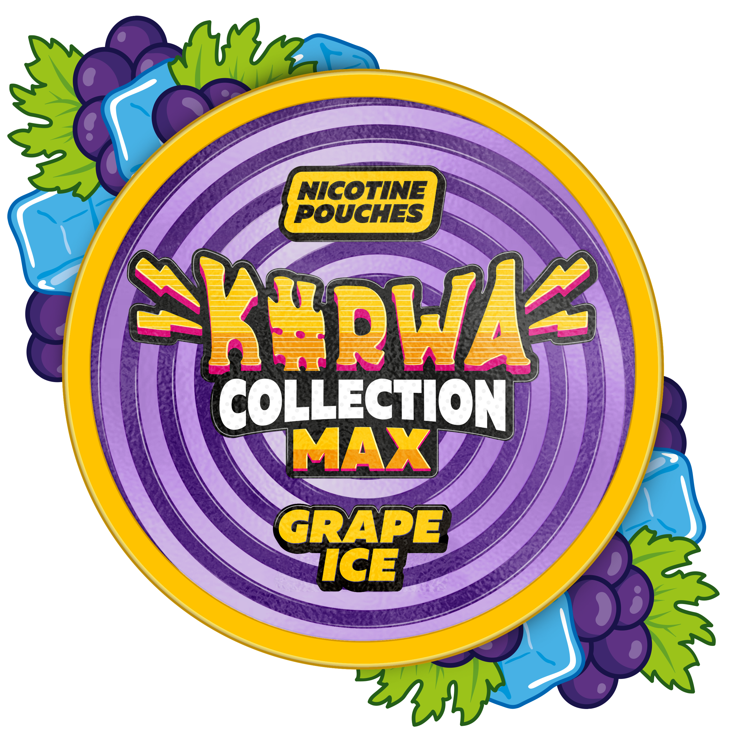 Kurwa Collection Max Grape Ice Wholesale Nicotine Pouches