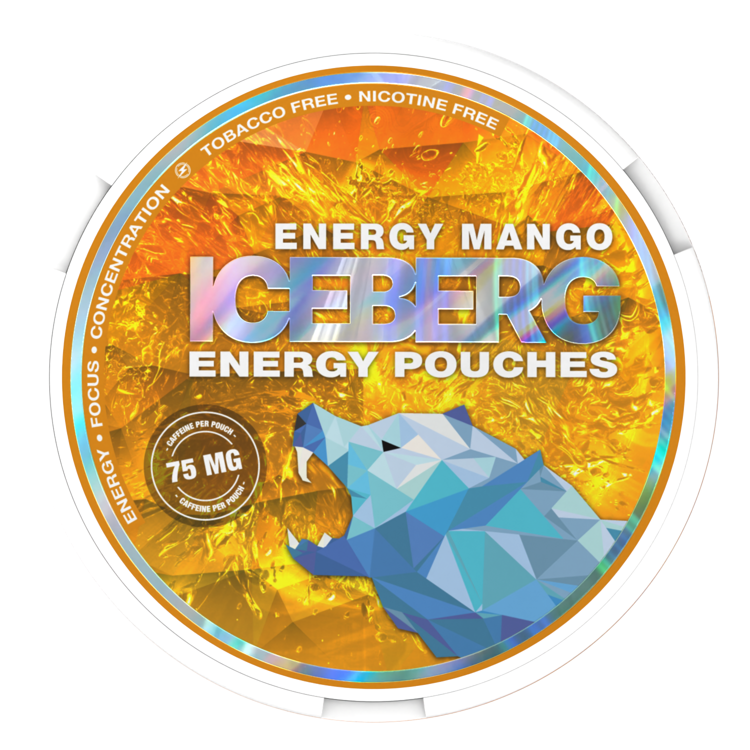 Iceberg Caffeine Energy Mango Caffeine Pouches