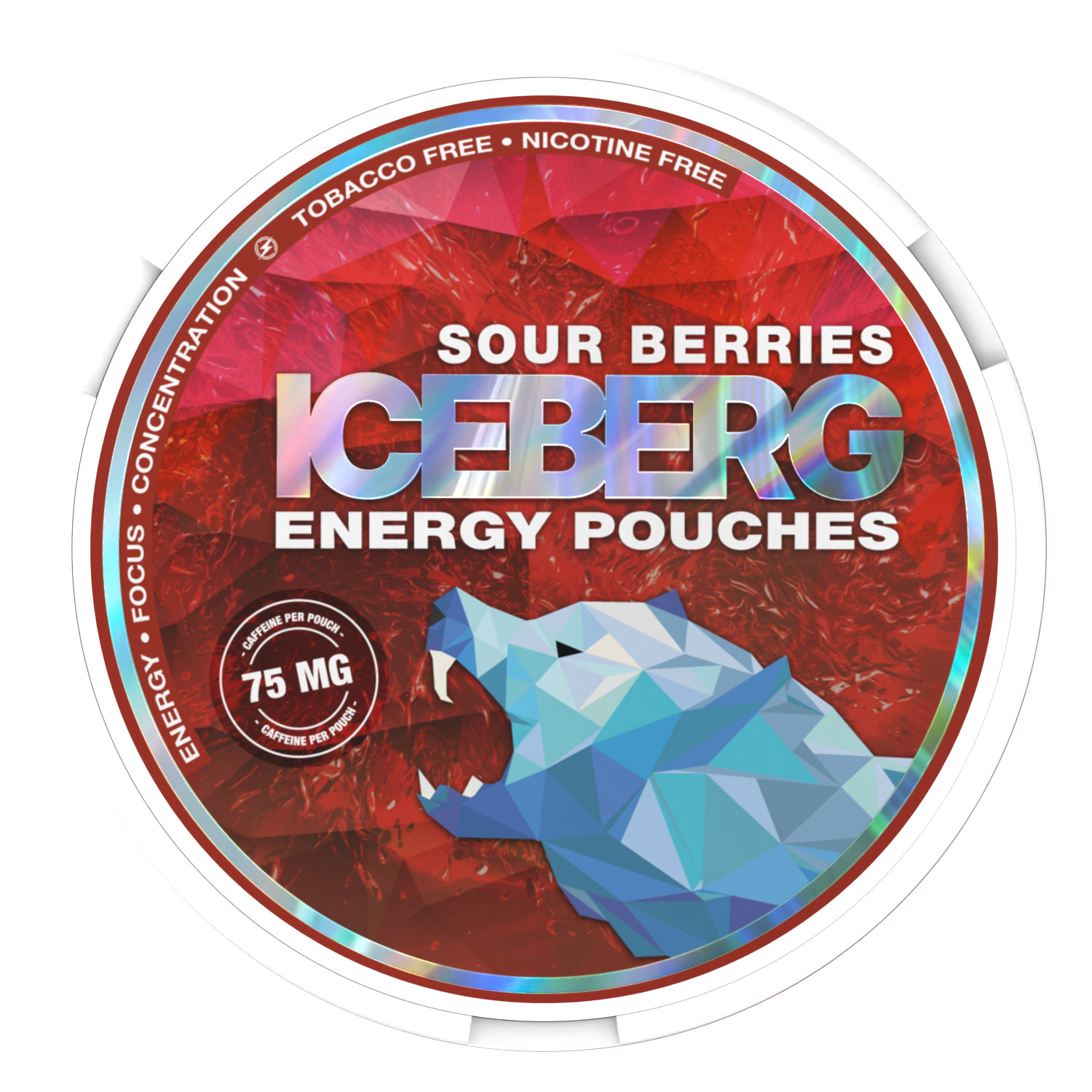 Iceberg Caffeine Sour Berries Wholesale Caffeine Pouches