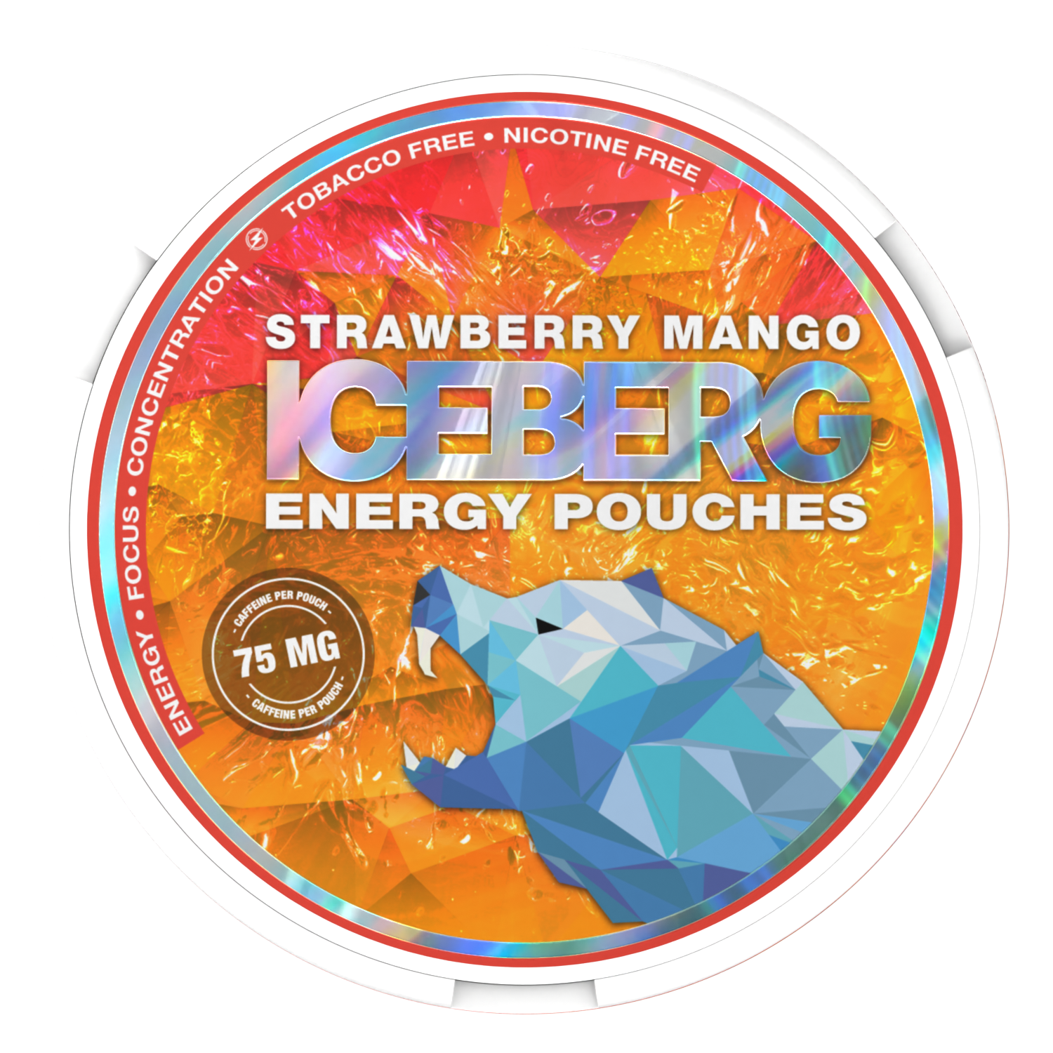 Iceberg Caffeine Strawberry Mango Wholesale Caffeine Pouches